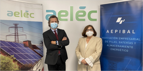 Colaboración entre aelēc y Aepibal para promover el desarrollo del almacenamiento eléctrico