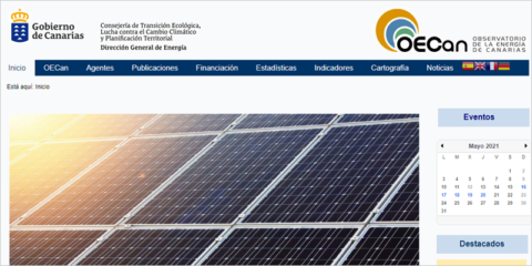 Nueva web del Observatorio de la Energía de Canarias con toda la información del sector energético