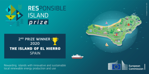 La isla de El Hierro, galardonada en el RESponsible Island Prize por sus niveles alcanzados de generación anual con renovables