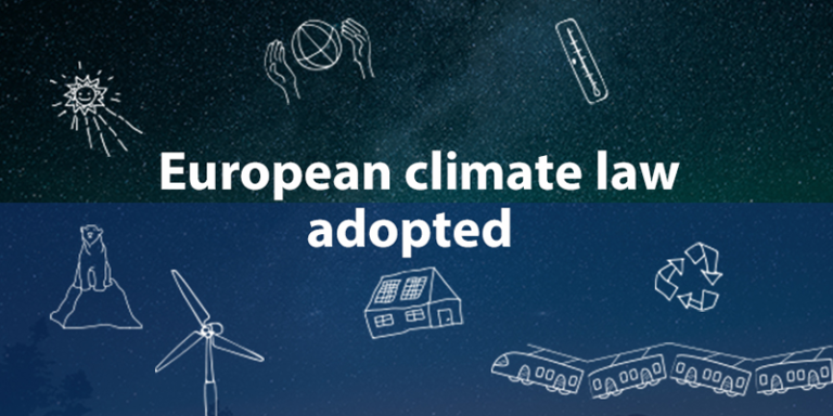 Aprobación de la Ley Europea del Clima