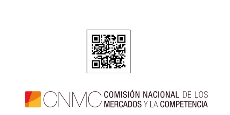 QR y logo de la CNMC