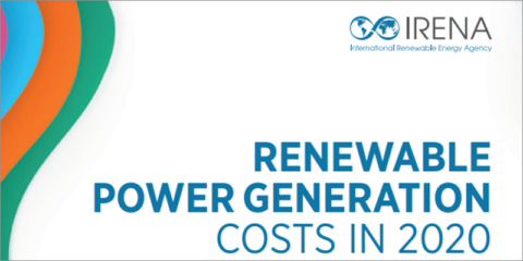 En 2020, los costes de la generación eléctrica con renovables mantuvieron la tendencia descendente