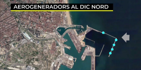Sale a licitación el anteproyecto para instalar aerogeneradores en el Puerto de Valencia