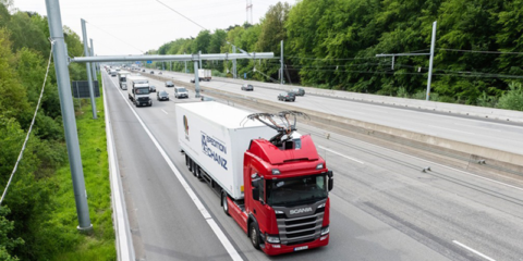 Estudian la viabilidad de usar catenarias en las autopistas como infraestructura de recarga