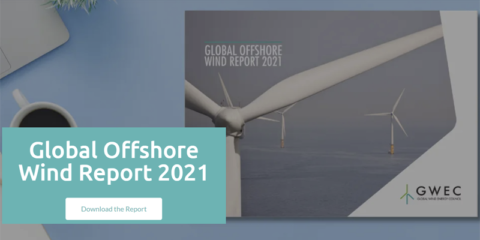 La industria eólica marina instaló 6,1 GW de capacidad en 2020 a nivel mundial