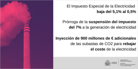 Aprobado un Real Decreto-ley con diferentes medidas para reducir la factura de energía eléctrica