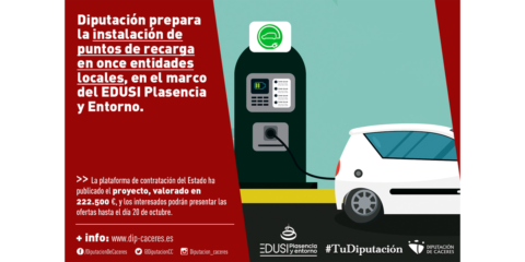 La Diputación de Cáceres prepara la instalación de once puntos de recarga en el entorno de Plasencia