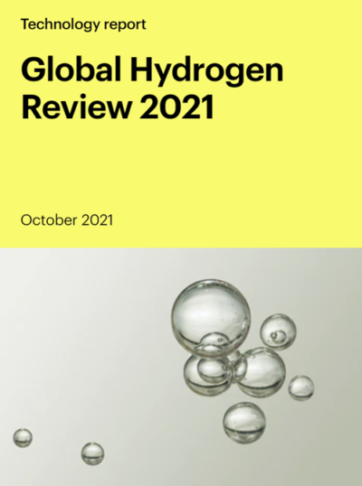 Portada del informe ‘Global Hydrogen Review 2021’