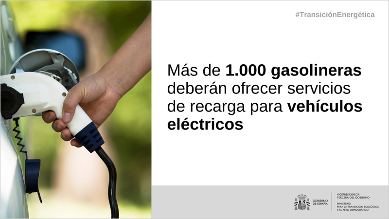 gasolineras obligadas a ofrecer servicios de recarga eléctrica