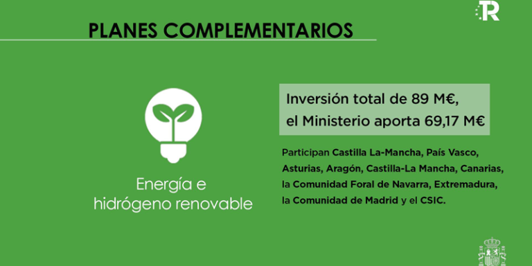 El Ministerio de Ciencia e Innovación y las CCAA firman el Plan Complementario de energía e hidrógeno renovable