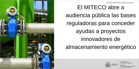 Audiencia pública de las ayudas para proyectos de I+D de almacenamiento energético