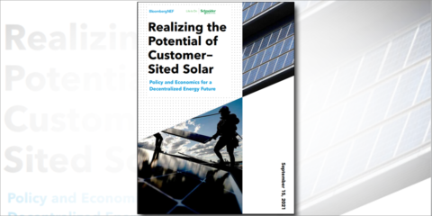 Schneider Electric y BNEF analizan en un informe el mercado de la energía solar en azoteas para 2050