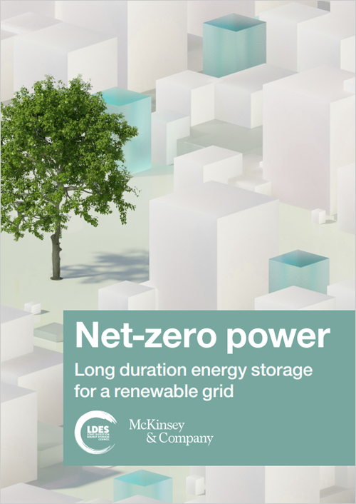 Porta del informe ‘Net-zero power. Long duration energy storage for a renewable grid’