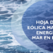 Hoja de ruta de la eólica marina y las energías del mar en España