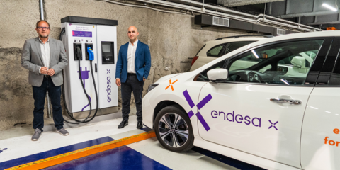 Las Palmas de Gran Canaria pone en marcha el primer cargador de su futura red de recarga rápida de VE