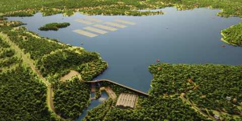 Tecnología de Siemens en una planta flotante que combina energía solar e hidroeléctrica en Tailandia