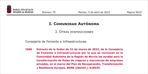 Región de Murcia convoca ayudas para instalar puntos de recarga de vehículos eléctricos pesados