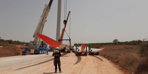 Se conecta a la red el parque eólico Tico Wind de 180 MW en la localidad zaragozana Villar de los Navarros