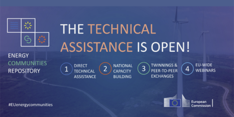 Abierta la convocatoria de asistencia técnica del Repositorio de Comunidades Energéticas de la UE