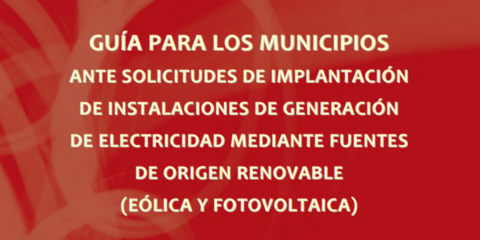 Una guía de la Diputación de Zaragoza ayuda a los municipios a tramitar proyectos de renovables