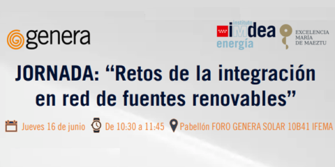 Jornada sobre los retos de la integración en red de fuentes renovables en Genera 2022