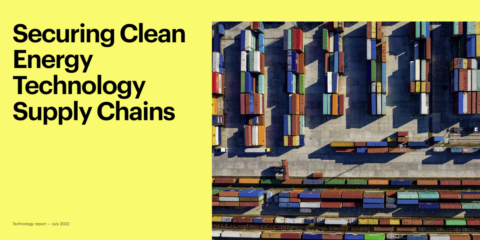 La IEA analiza en un informe las necesidades de las cadenas de suministro de tecnología de energía limpia