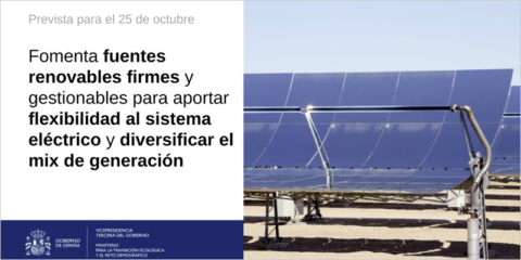 La tercera subasta de energías renovables con 520 MW se convoca para el 25 de octubre