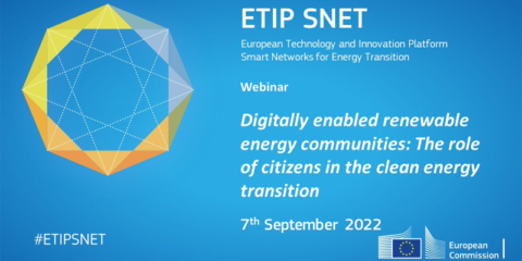 Seminario web de ETIP SNET sobre comunidades energéticas habilitadas digitalmente