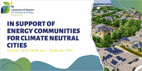 Webinar sobre las oportunidades de asistencia técnica para la creación de comunidades energéticas