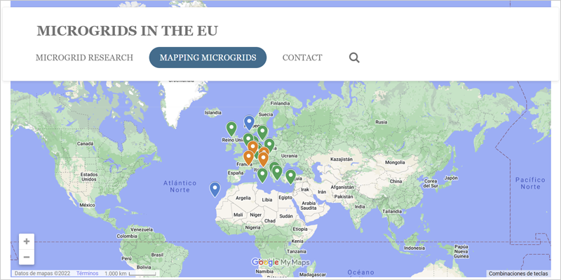 mapa de microgrids