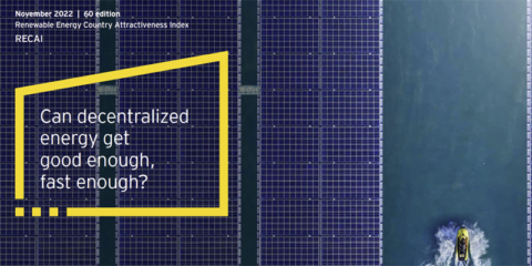 España se sitúa en el octavo puesto de los países con mayor atractivo inversor en energías renovables