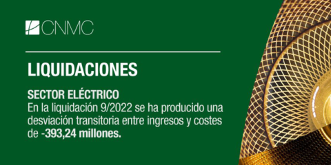 La CNMC publica nuevas liquidaciones provisionales del sector eléctrico y de energías renovables