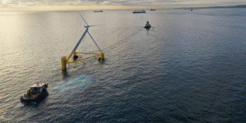 La iniciativa PivotBuoy instala la plataforma flotante X30 en el banco de ensayos de Plocan