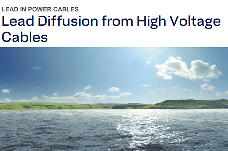 estudio sobre difusión de plomo de los cables de alta tensión