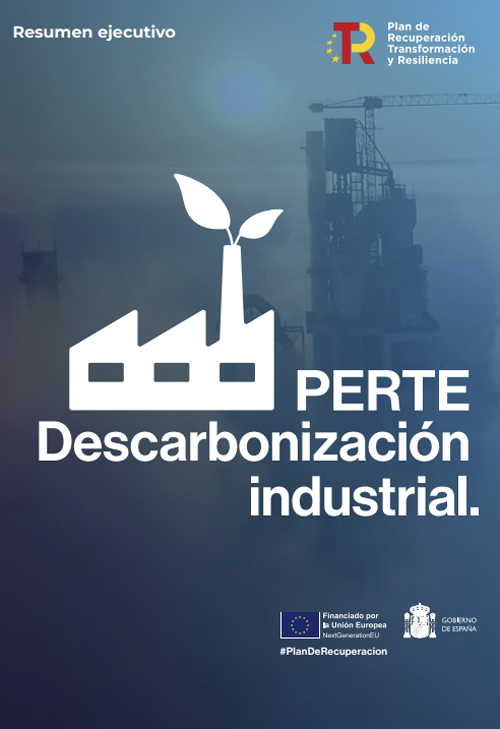 portada del resumen ejecutivo del PERTE de descarbonización industrial 
