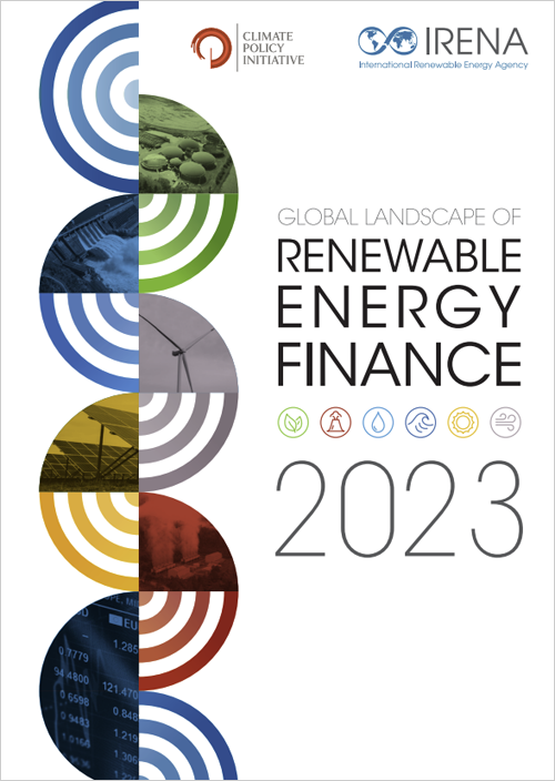 portada informe ‘Panorama mundial de la financiación de energías renovables 2023’
