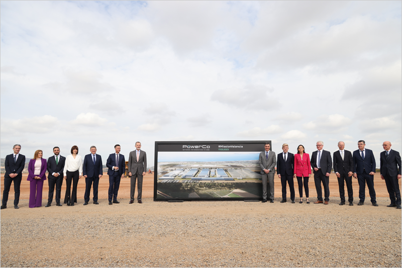 Acto oficial de la primera piedra de la gigafactoría de celdas de baterías en Sagunto