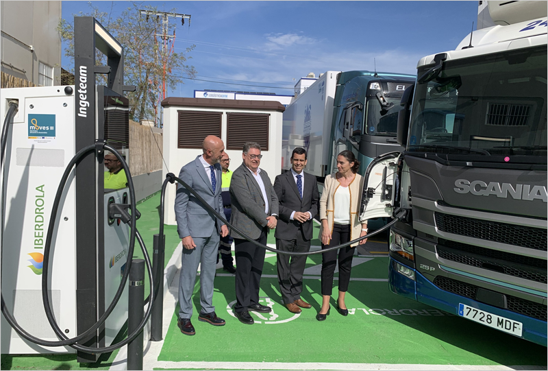 En servicio dos puntos de recarga rápida de uso público para camiones eléctricos en una pedanía de Murcia