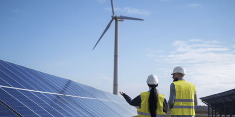 La generación renovable registrada en febrero alcanza el 45,5% del total del mix en España