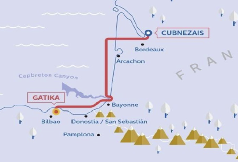 interconexión eléctrica Golfo de Vizcaya 