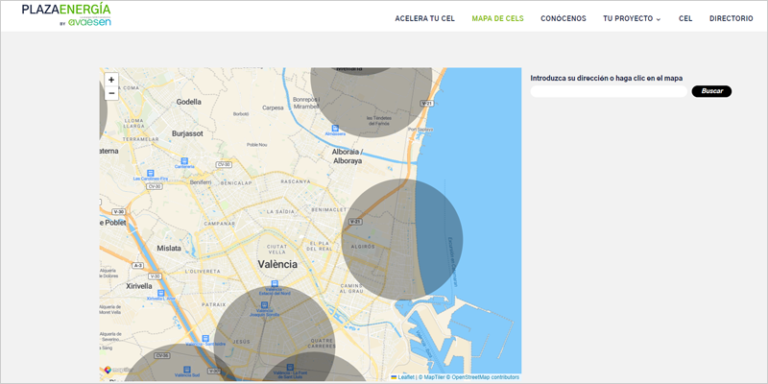 Un mapa interactivo permite localizar las comunidades energéticas locales de la Comunidad Valenciana