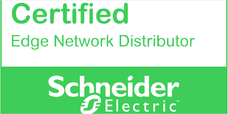 Cartel del certificado Edge Network Distribution de Schneider Electric.