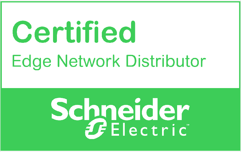 Cartel del certificado Edge Network Distribution de Schneider Electric.