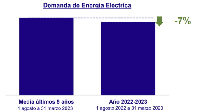 Gráfico demanda de energía eléctrica