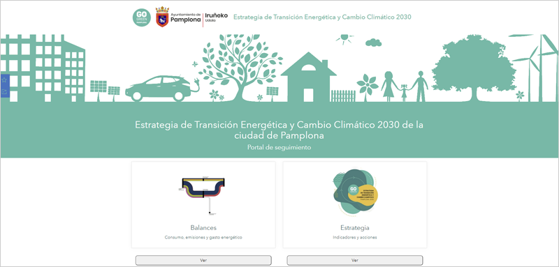 Nueva plataforma digital de Pamplona para realizar un seguimiento de la Estrategia de Transición Energética 