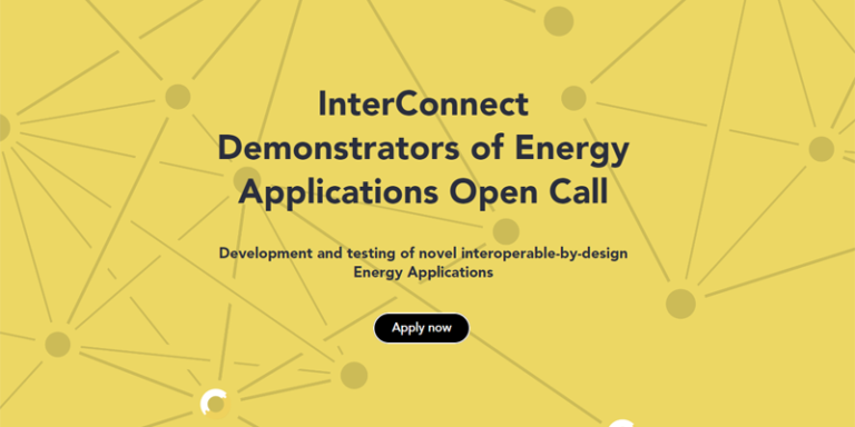 Convocatoria abierta del proyecto InterConnect para demostradores de aplicaciones energéticas