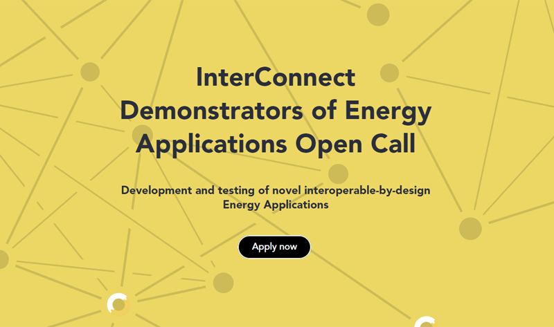 Convocatoria abierta del proyecto InterConnect para demostradores de aplicaciones energéticas