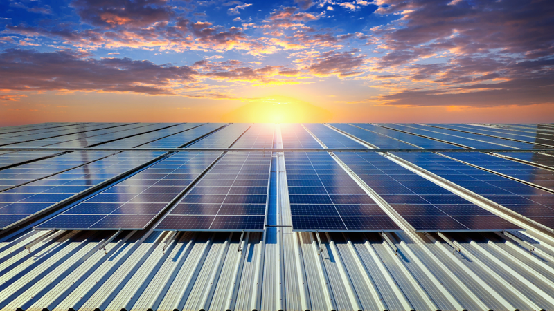 energía solar en tejado