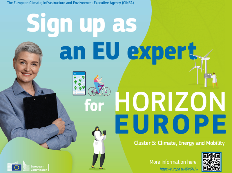Convocatoria de expertos de Horizon Europe