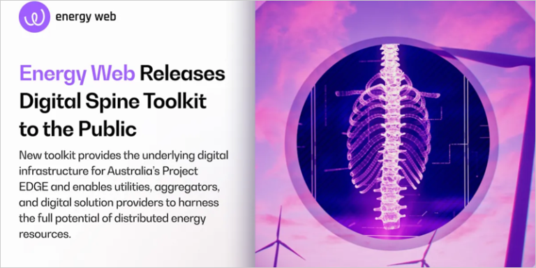 Energy Web hace público el kit de herramientas ‘Columna vertebral digital para mercados de electricidad’